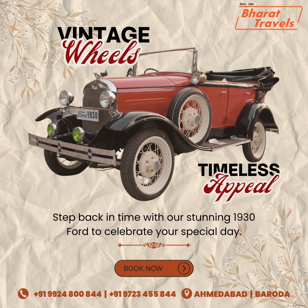 Vintage car rental in Vadodara